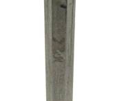 725 - Sterling Tall Bud Vase 2.94oz 10" (Description): Sterling silver candlestand with a tapered  columnar form and circular base. Weighs 2.94  oz and measures 10 inches in height.