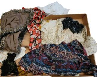 2250 - Group of Assorted Vintage Shawls