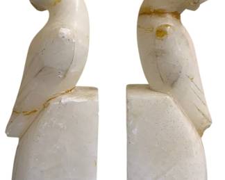1539 - 2 Bird Bookends - Repaired - 9" Tall