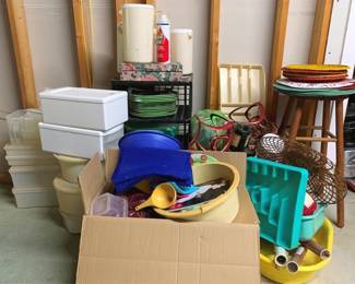 3136 - Lot of Assorted Items - Stool, Placemats & More
