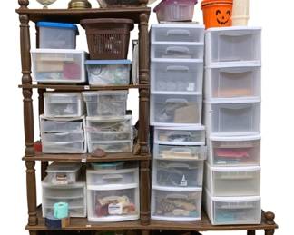 1578 - Wood Vintage Shelving - Contents NOT Included (Description): 73 x 60 x 15