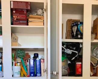 1079 - Cabinet Lot of Assorted Items