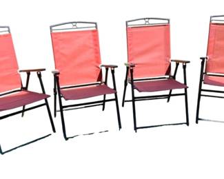 5523 - Outdoor Folding Chairs - 38 x 21 x 21