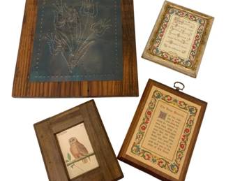 1621 - 4 Framed Decor Pictures - 13 x 11