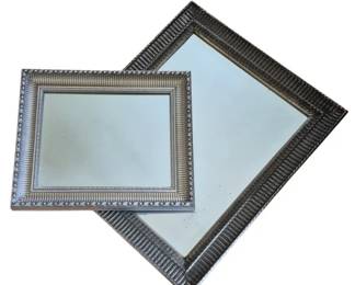 1319 - 2 Decorative Wall Mirrors, Largest 25x21