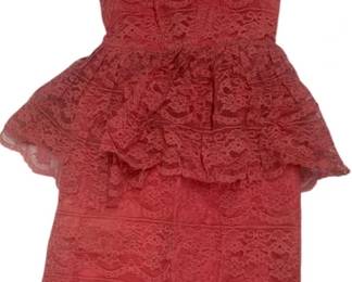 2279 - Pink Lace Dress Size 12
