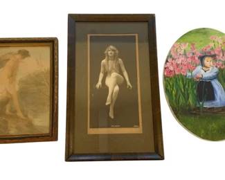 1161 - Group of Three Artwork (Description): Largest measures 15 inches by 9.5 inches.