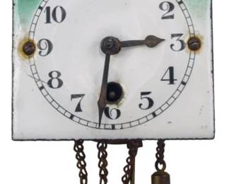 40 - Decorative Vintage Clock 4x2 (Description): Used as is electric/electronic/mechanical  item. No guarantee all components, untested.