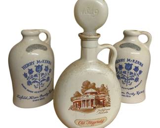 3151 - 3 Advertisement Bottles - 10" Tall
