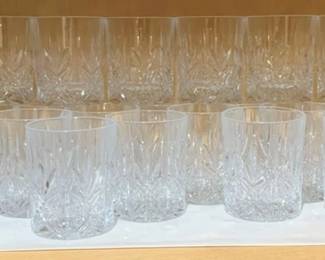 1120 - Shelf Lot of Old Fashioned Glasses