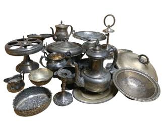 3152 - Lot of Assorted Silver Plated Items
