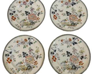 264 - 4 Early Ironstone Francis Morley & Co Plates