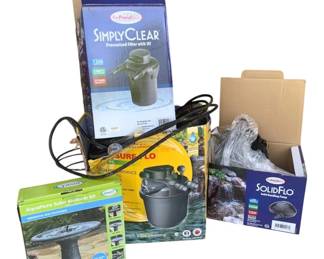 5535 - Group Lot of Assorted Garden Pumps (Description): Used as is electric/electronic/mechanical  item. No guarantee all components, untested.