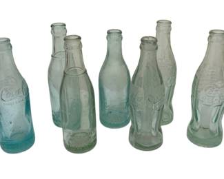 1644 - 7 Coke Bottles - 8" Tall
