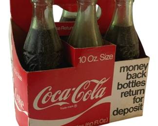 3073 - Vintage 6pk of Coca Cola 10oz