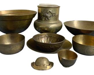 1553 - Lot of Assorted Brass Items