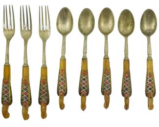 50 - 14pc Jezzine Lebanon Silverware Set