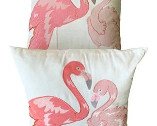 5041 - 2 Flamingo Print Pillows