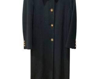 2135 - St. John Women's Long Cashmere Coat, sz 10 (Description): comes w/ garment bag
