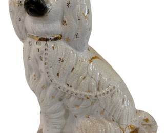 277 - Staffordshire Dog - AS IS - has been repaired (Description): 14 x 10