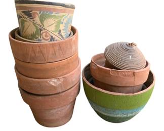 5552 - Lot of Terra-Cotta Planters - 10 x 13