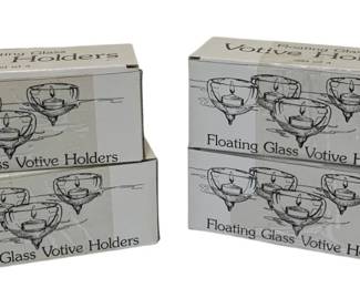 1008 - 4 Boxes Votive Floating Glass Holders
