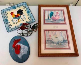 1634 - Lot of Assorted Rooster Decor Items - 16 x 10