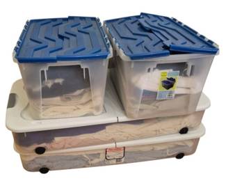 1306 - 4 Storage Containers with Contents