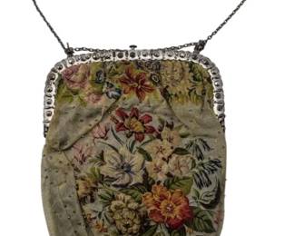 9 - Vintage Tapestry Handbag 10x6