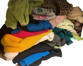 2202 - Shelf Lot of Assorted Sweaters & More (Description): Sizes S - L