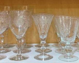 1116 - Shelf Lot of Stemware