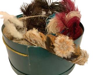 2157 - Hat Box w/ contents