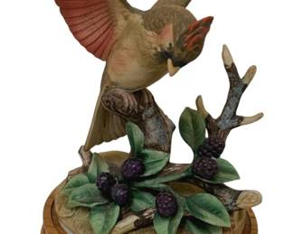 1036 - Cardinal Bird Figurine by Andrea - 9 x 7