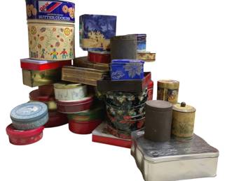 3137 - Lot of Christmas Tins