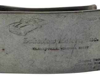 11 - Doskow Sterling Clarksville Money Clip 2x1 (Description): "Lakeview Motors Clarksville", 0.72oz total  weight