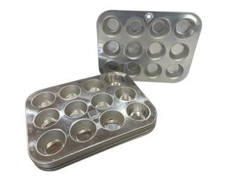 1236 - Group 10 of Mini Muffin Baking Pans 10 x 7.5