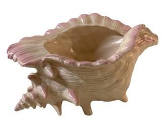 3075 - Ceramic Seashell Decor - 7 x12 x 8