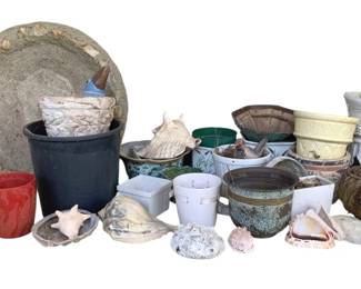 5534 - Lot of Assorted Flower Pots & More