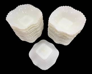 1220 - Group 25 Vintage Milk Glass Bowls