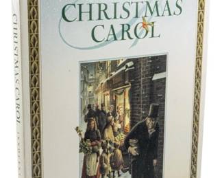 815 - 1990 Ed. Christmas Carol (Description): A 1990 edition of Charles Dickens' classic  Christmas Carol. This hardcover edition  features illustrations by Roberto Innocenti.