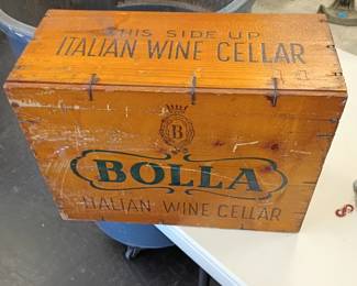 Vintage wine crate
