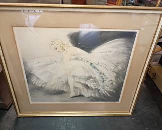 Louis Icart french Art Deco signed framed print 