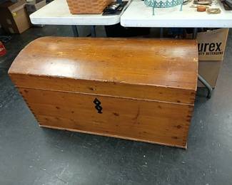 19th century pine chest 