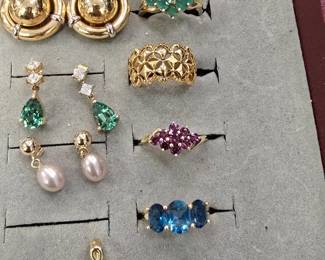 14, 18k gold rings 