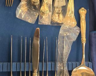 tiger lilly sterling silver flatware set 