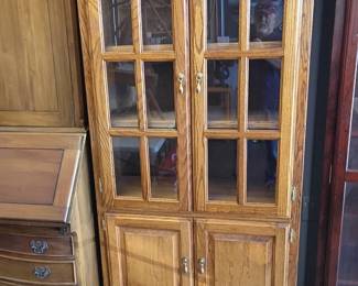 Glass front bookcase 