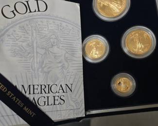 Gold American Eagle Set 