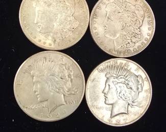 morgan and peace dollars 