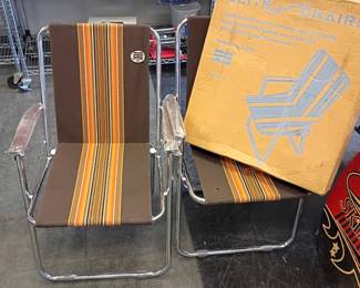 Folding beach chairs 