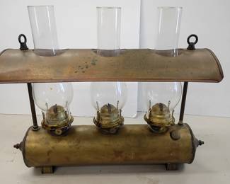 3 burner  oil lamp